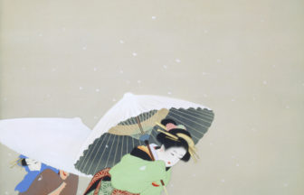 日本画に挑んだ精鋭たちの上村松園「牡丹雪」